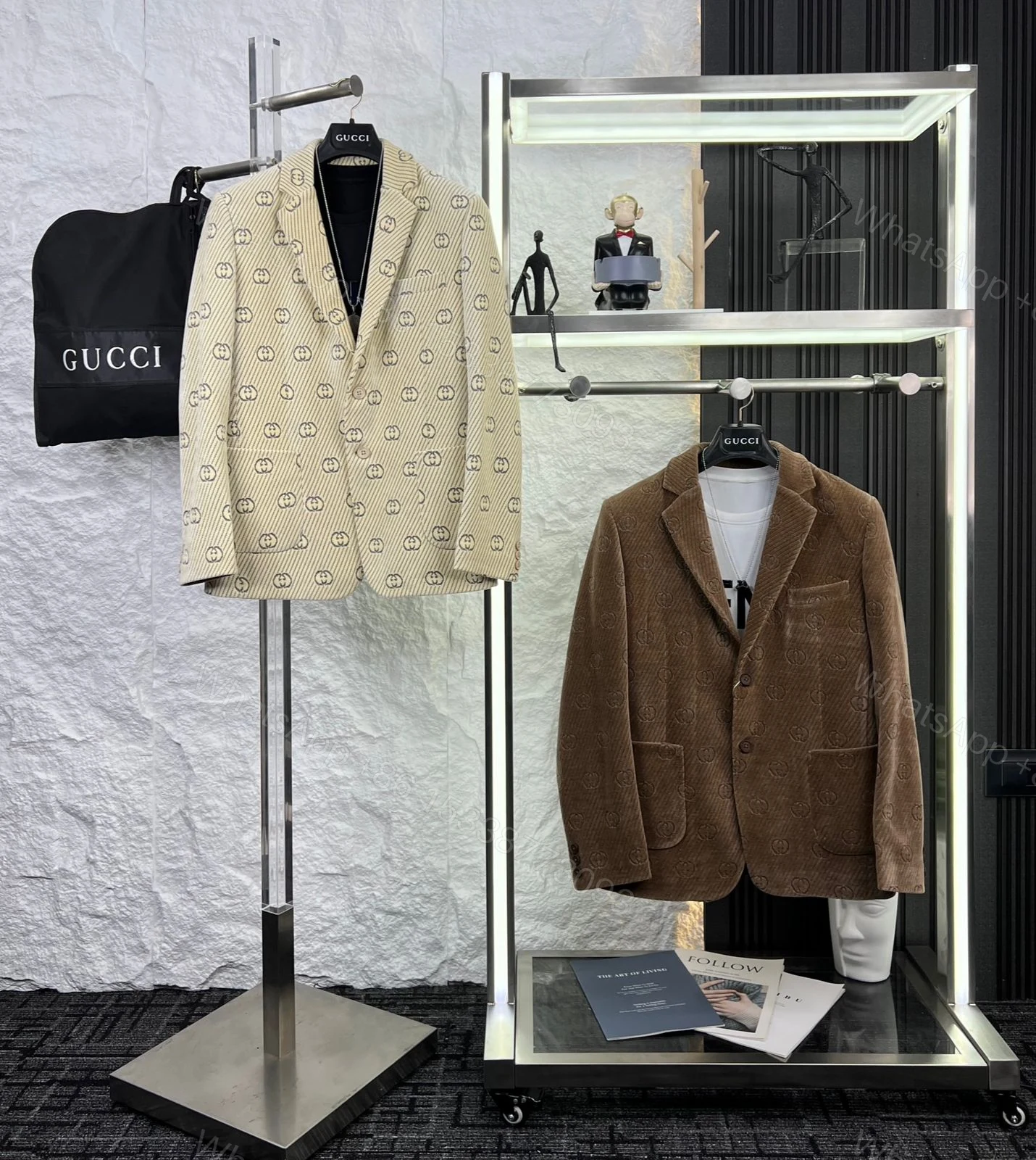 View 7 of First Copy Gucci Imported Fabric Blazer
