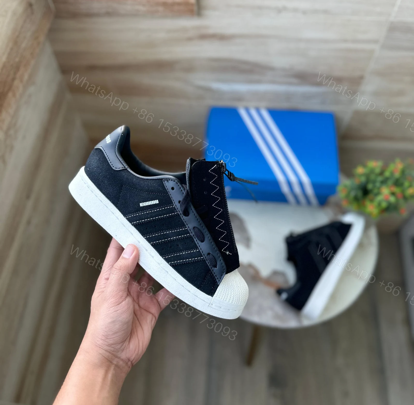 View 2 of First Copy Adidas Superstar Neighborhood Edition Sneakers