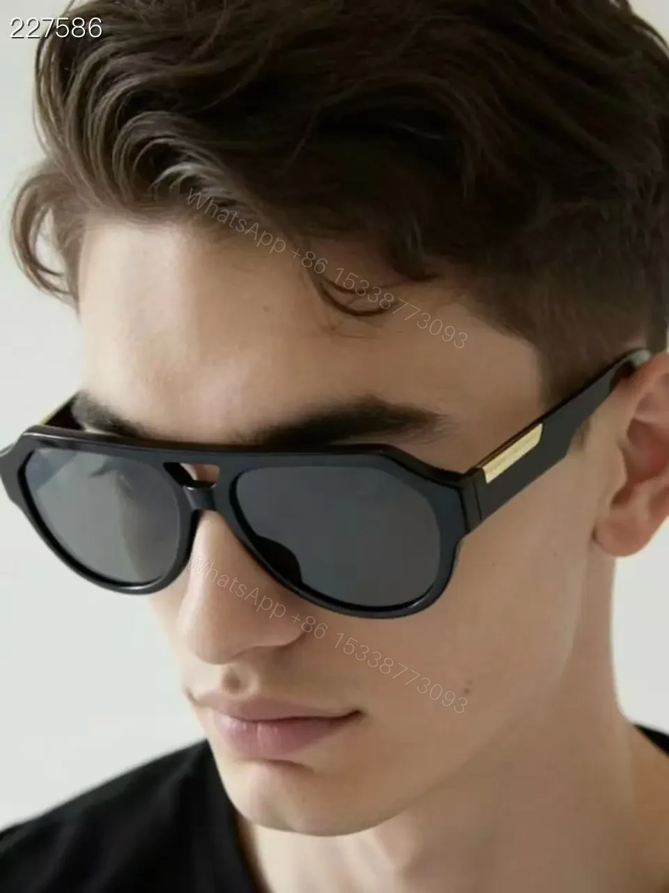 View 8 of White Acetate Sunglasses – Modern Edge, Mirrored UV400 Lenses