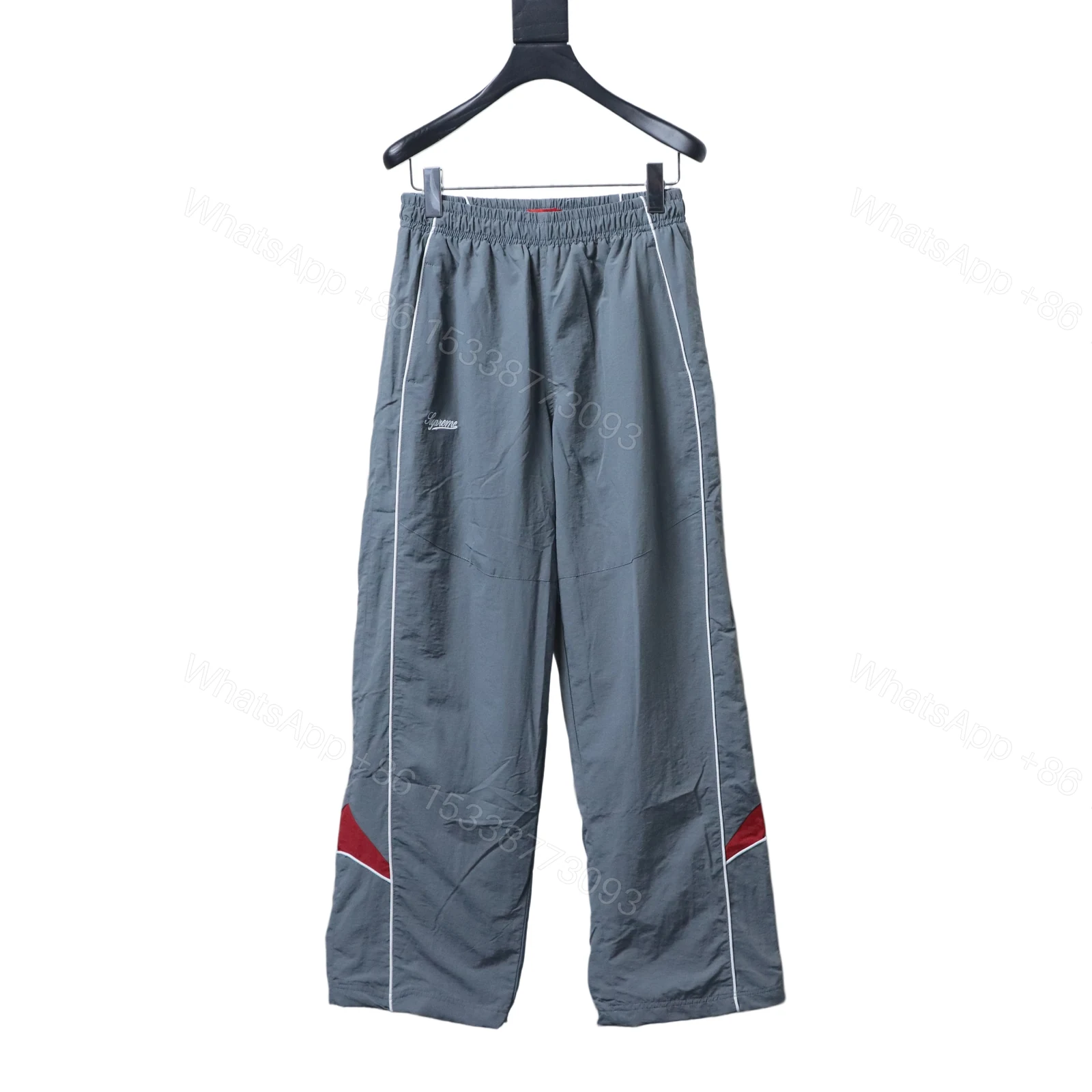 View 4 of Supreme 25FW Contrast Piping Track sweat suit gray