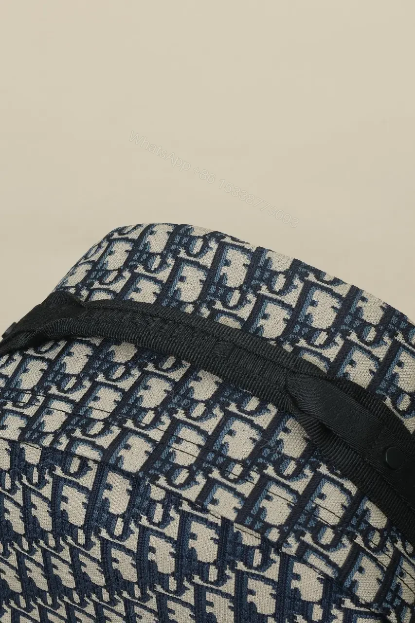 View 2 of Bold Monogram Bag – Luxe Jacquard Backpack, Designer Monogram