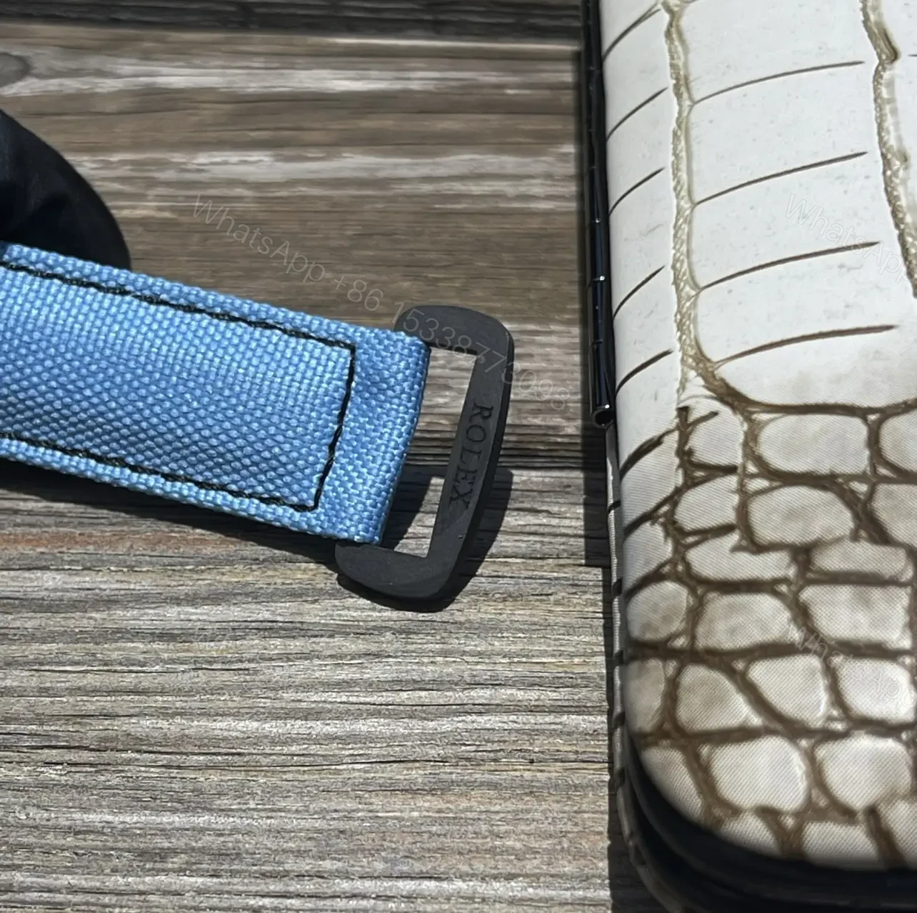 View 5 of Rolex Daytona Ice Blue Arabic Dial Blue Fabric Strap Edition 40mm RLX-DAY-ICE-ARAB40-FAB