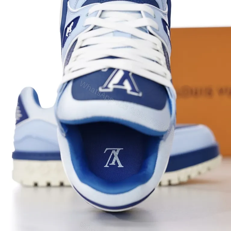 View 3 of Louis Vuitton Luxe High-Top Sneakers: Modern Comfort & Texture