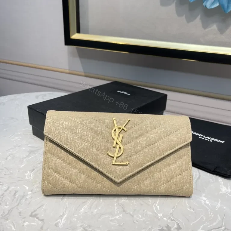 Beige Quilted Envelope Clutch â€” Day-to-Night Sophistication — view 1