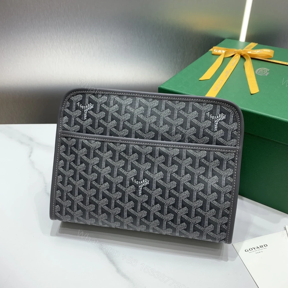 高仿Goyard*JOUVEN4多功能洗漱手拿包灰色小號免檢版 — view 1