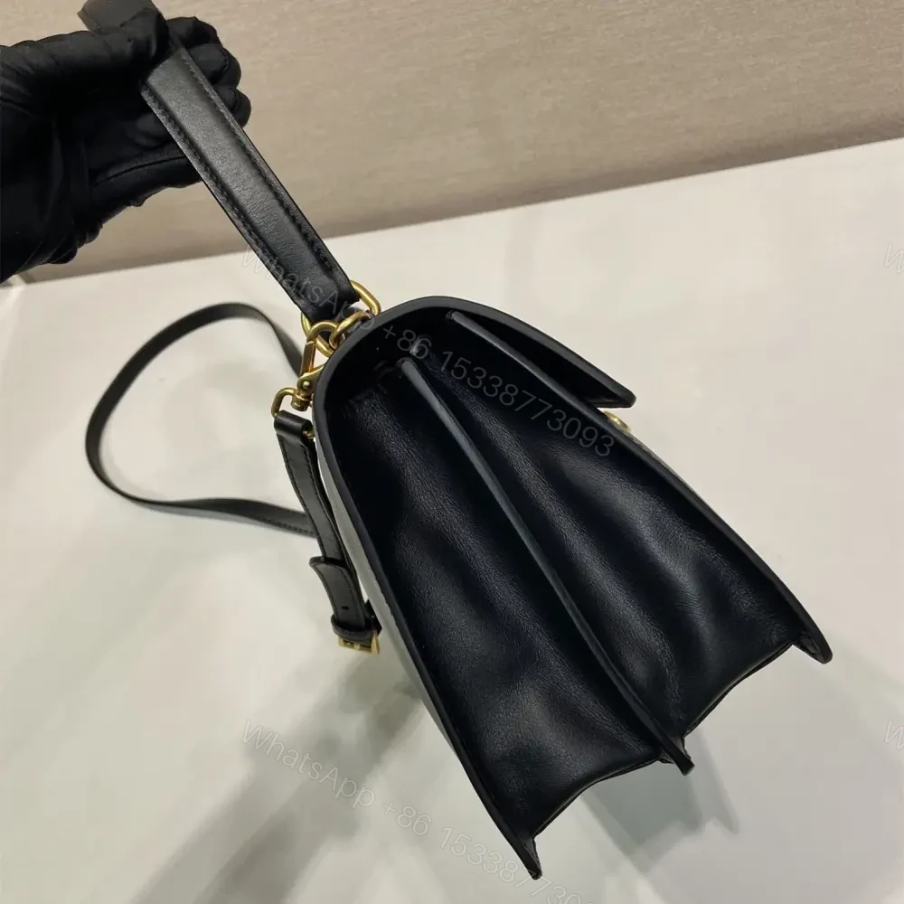 View 5 of 高仿Prada*SoftSound系列1BN023斜挎包黑色中號免檢版
