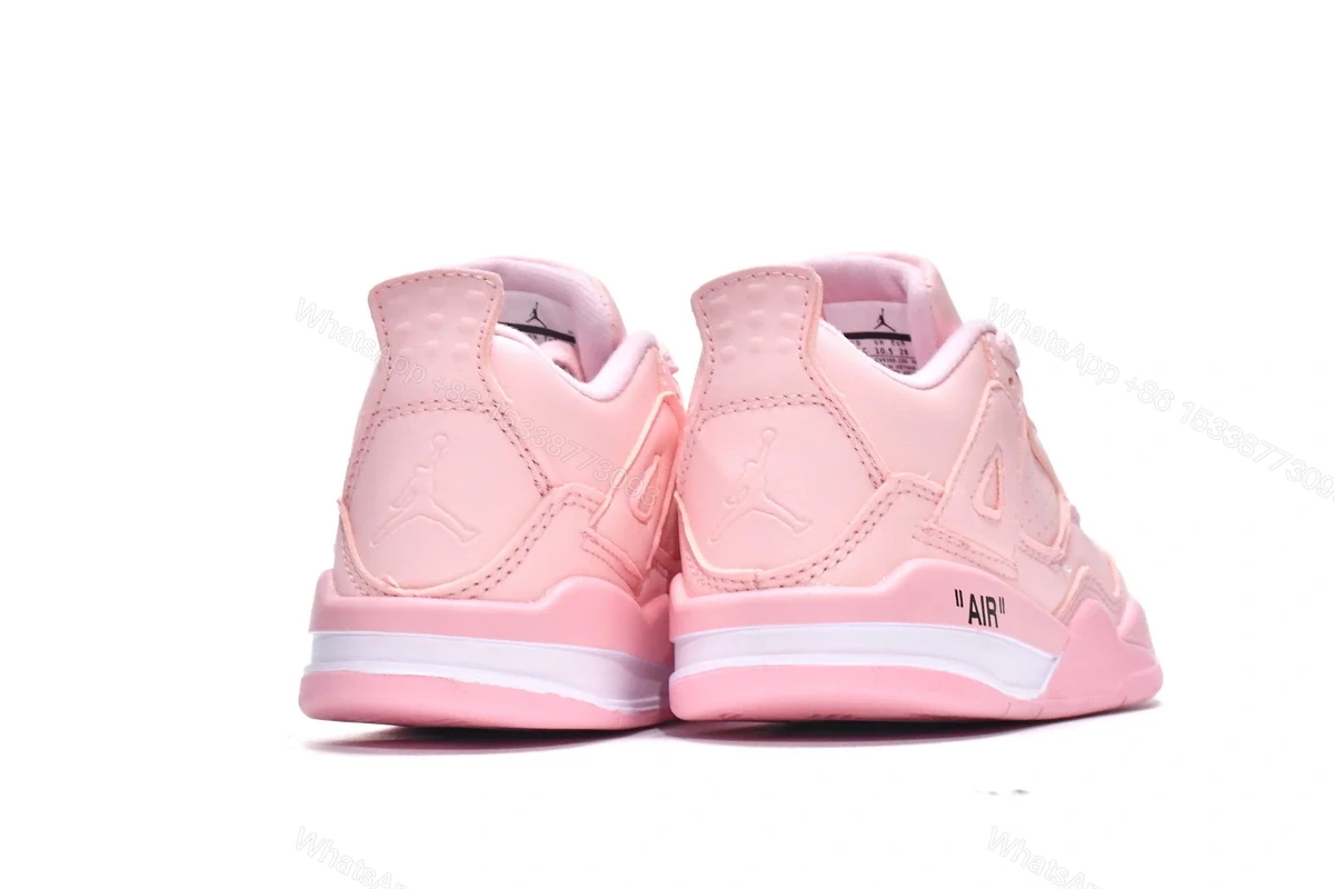 View 2 of Jordan 4 Kids Shoes Retro Pink CV9388-106