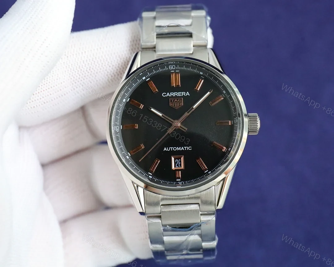 TAG Heuer Carrera Automatic Stainless Steel Black Bracelet WBN2113.BA0639 — view 1