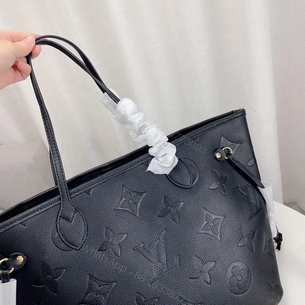 View 6 of Louis Vuitton Neverfull MM Monogram Empreinte Black 31Cm M45685