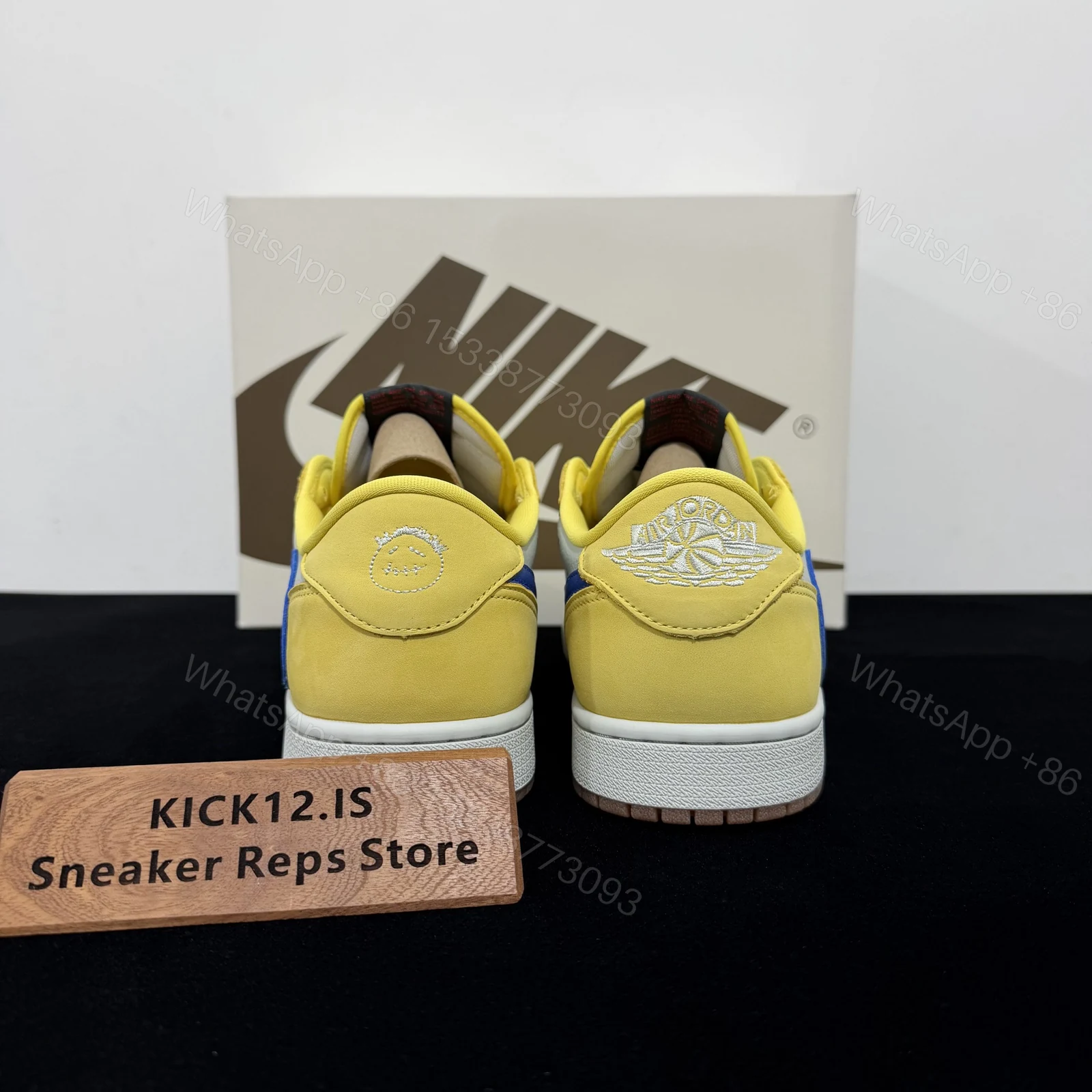 View 6 of Travis Scott x Air Jordan 1 Low OG Canary Reps