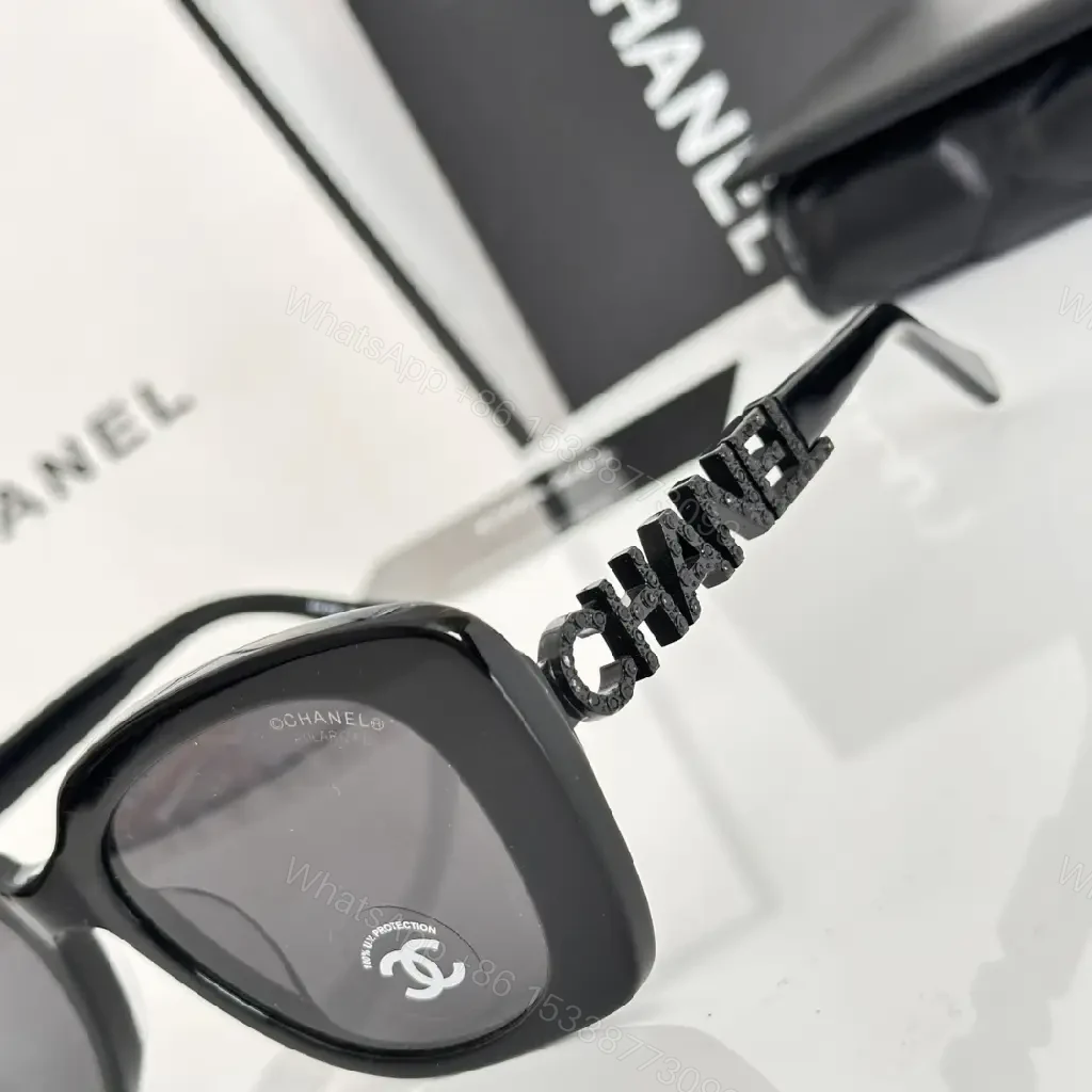 View 10 of Bold Black Acetate Sunglasses — Oversized, Signature Design, UV400 Protection