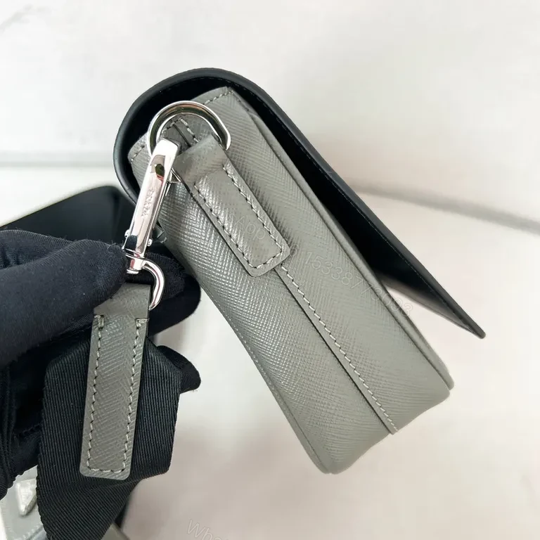 View 4 of Compact Prada-Inspired Crossbody & Wallet Duo with Saffiano Leather