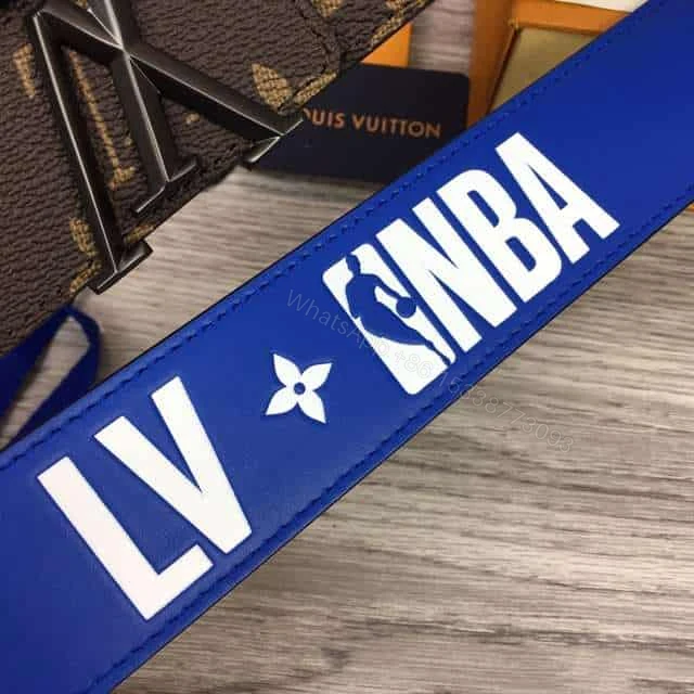 View 5 of LOUIS VUITTON X NBA 3 STEPS 40MM REVERSIBLE MONOGRAM CANVAS BELT – B98