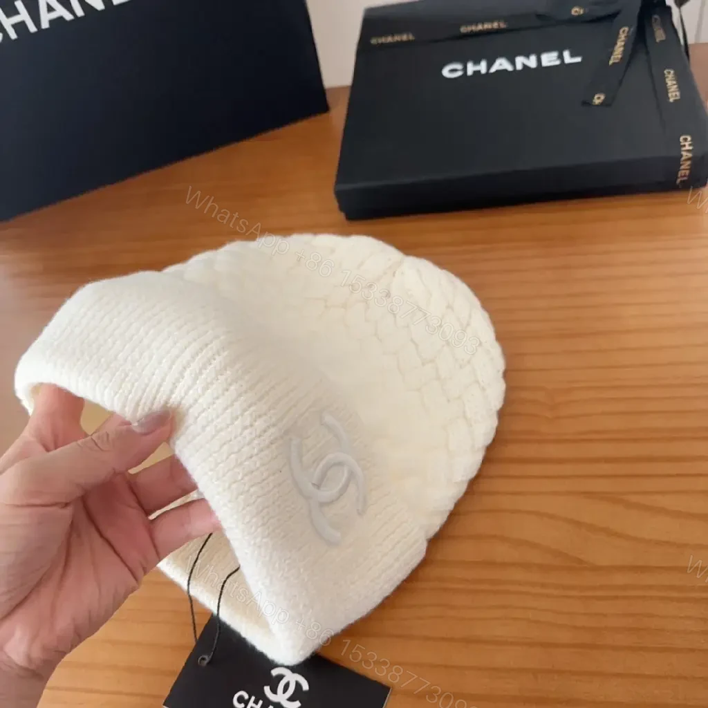 View 6 of Color-Blocked Knit Beanie with Embossed Logo, Premium Warmth, Beanie