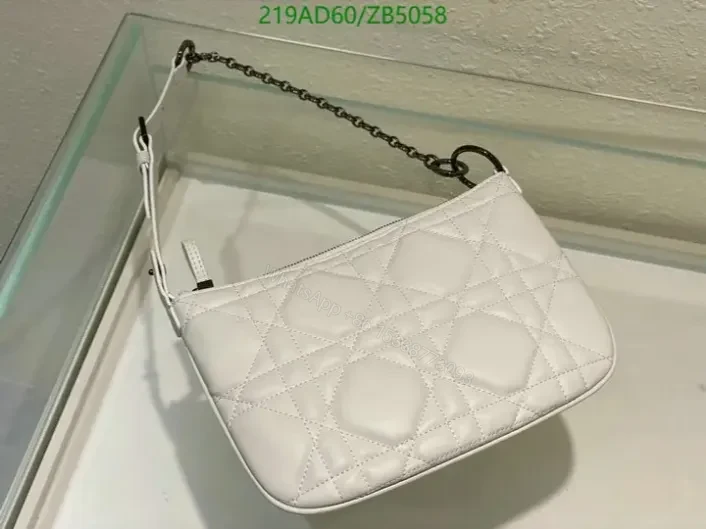 View 10 of Dior Replica Quilted Leather Medium Bag ZB50585 in Black and White