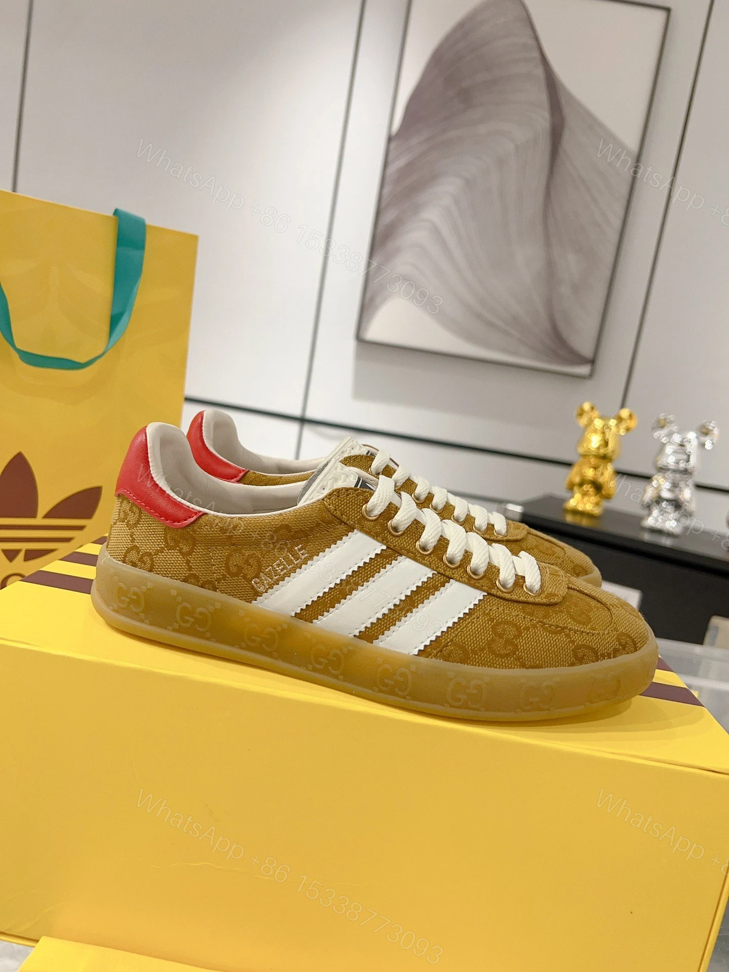 View 4 of Gucci Gazelle ‘Brown Sneaker