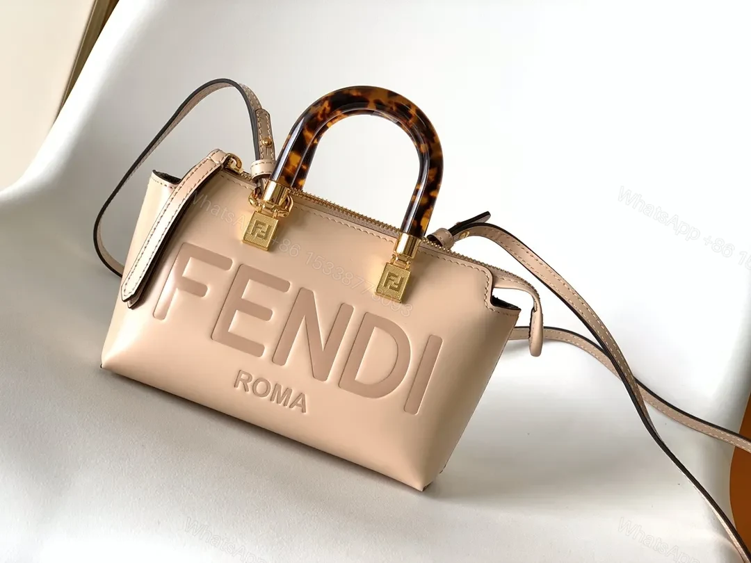 Blush Nylon Bag: Luxe Roma Mini with FF Lock — view 1