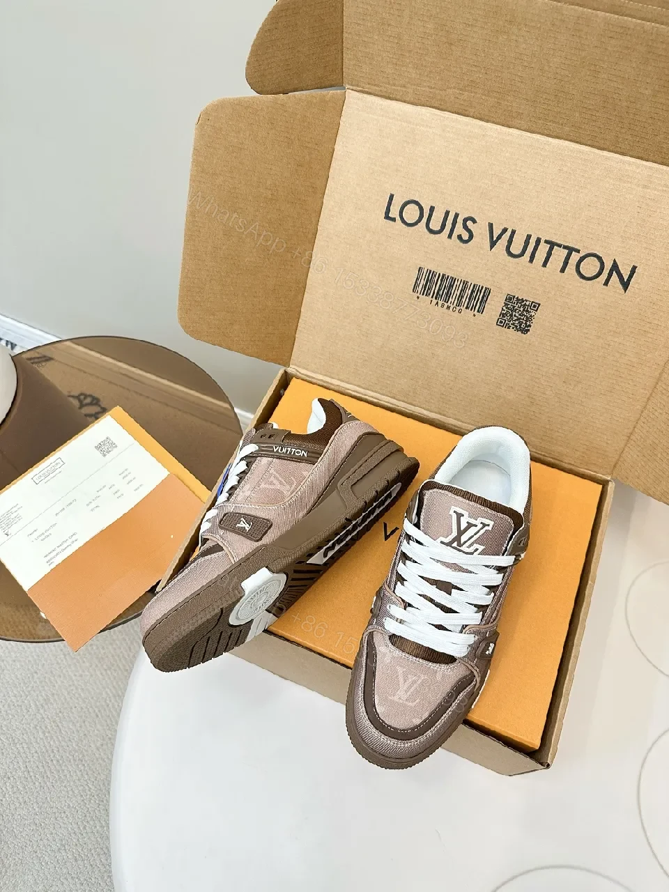 View 3 of Brown Taupe Suede-Textured Luxe High-Tops: All-Day Comfort