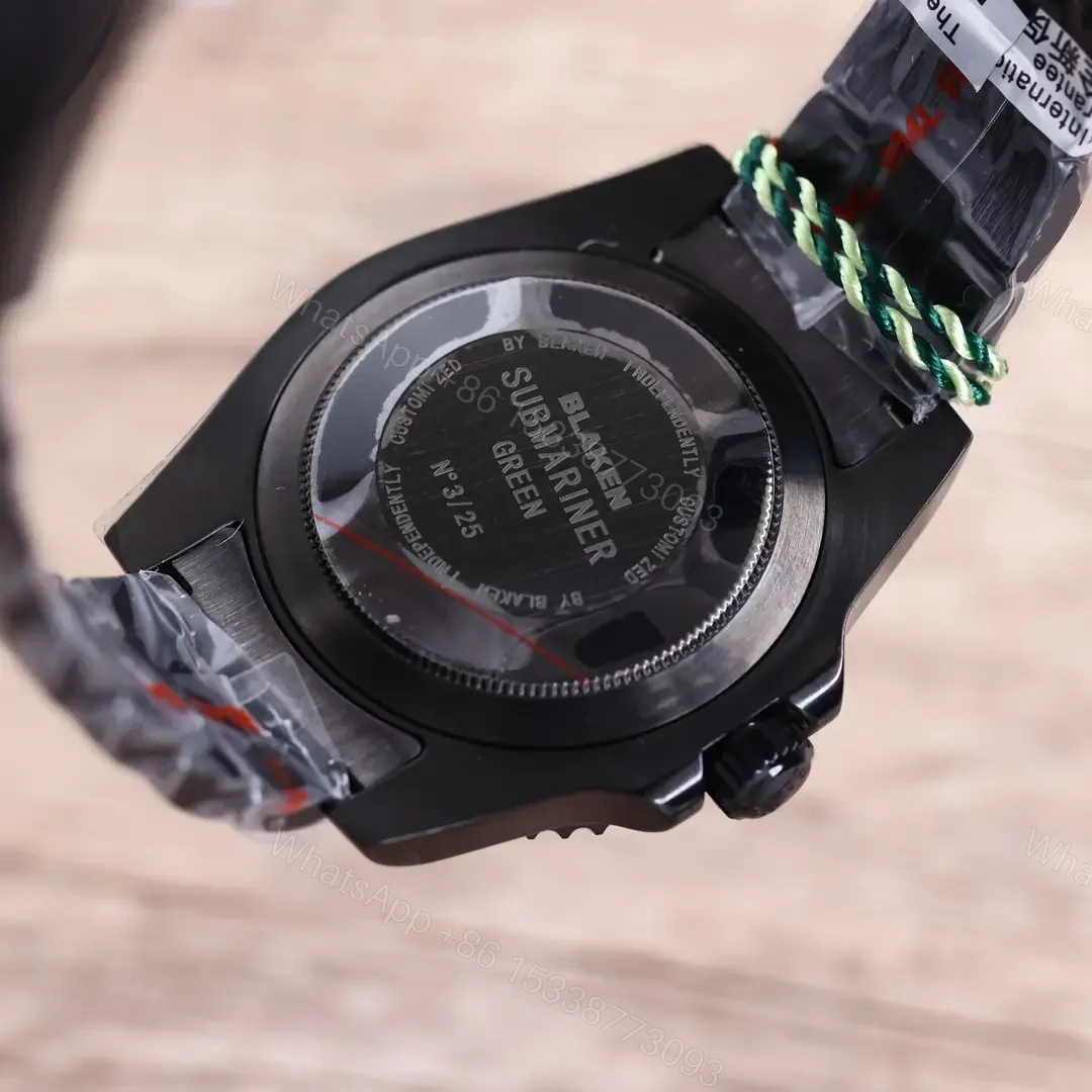 View 7 of Best Rolex Blaken Black Submariner replica 40MM Black Oyster Bracelet Edition RG-BLAKEN-BLACK-SUBMARINER-OYSTER-40
