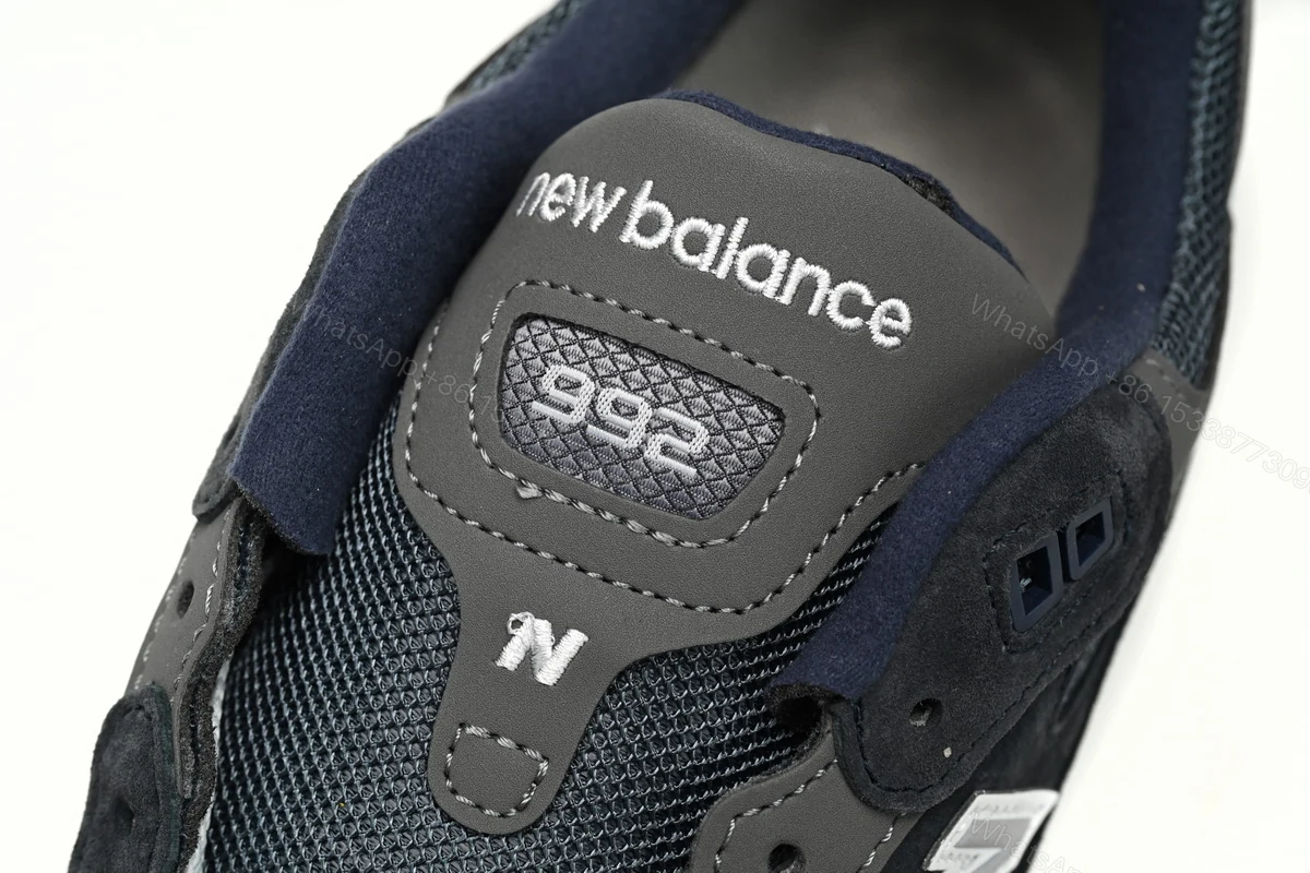 View 6 of New Balance 992 White, black, and gray M992GG