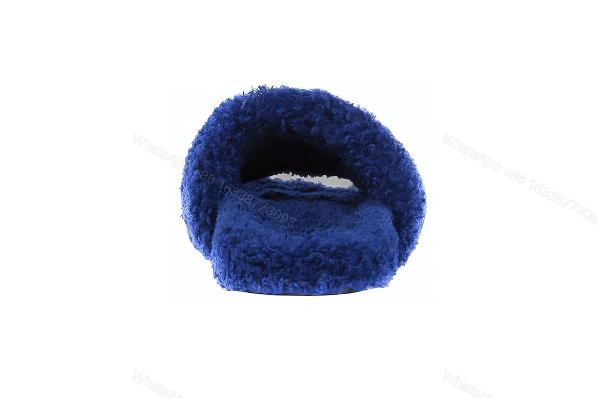 View 3 of Balenciaga Furry Slide Blue 654747W2DO14096