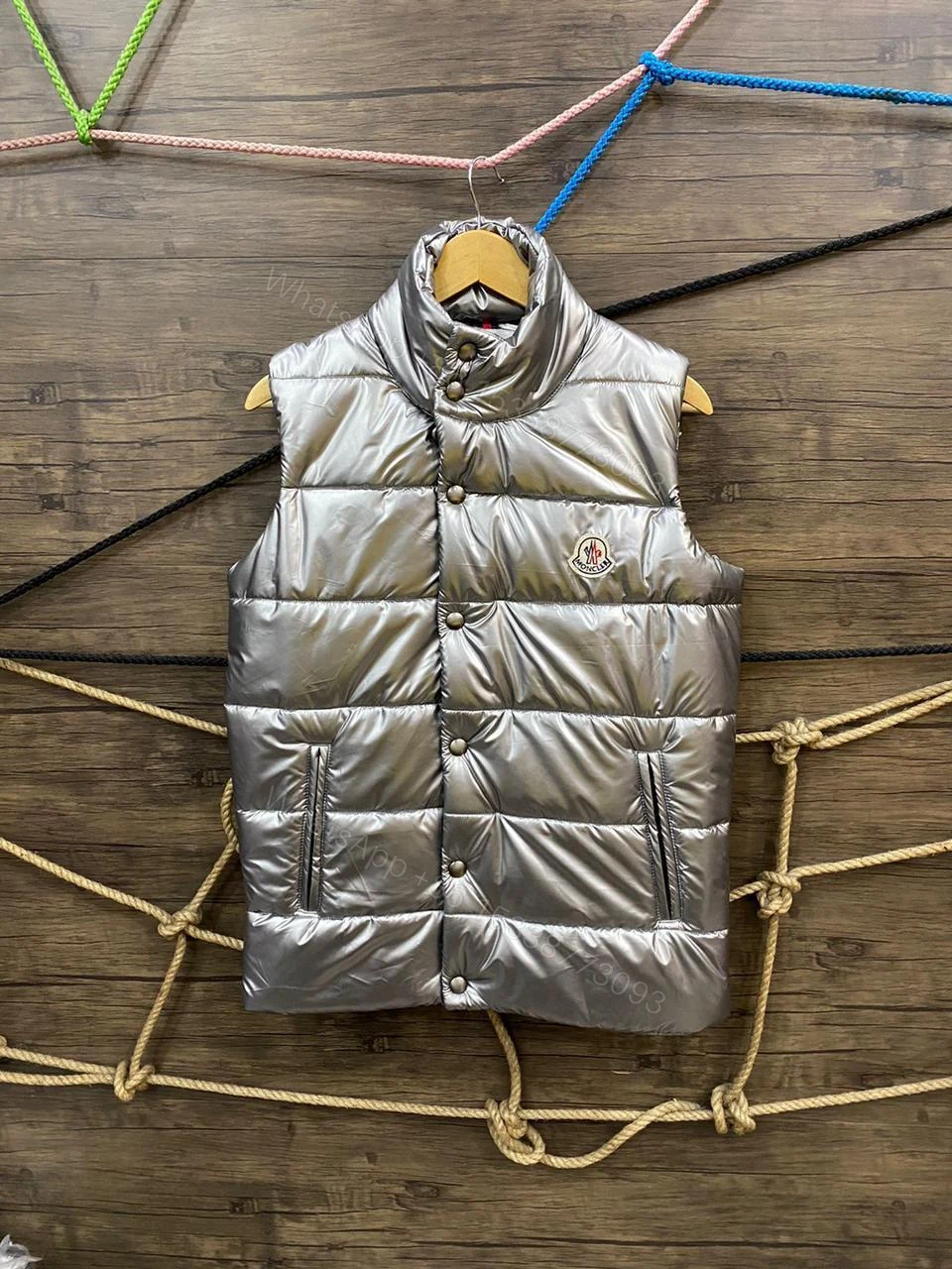 FIRST COPY MONCLER IMPORTED PUFFER SLEEVELEES JACKETS — view 1
