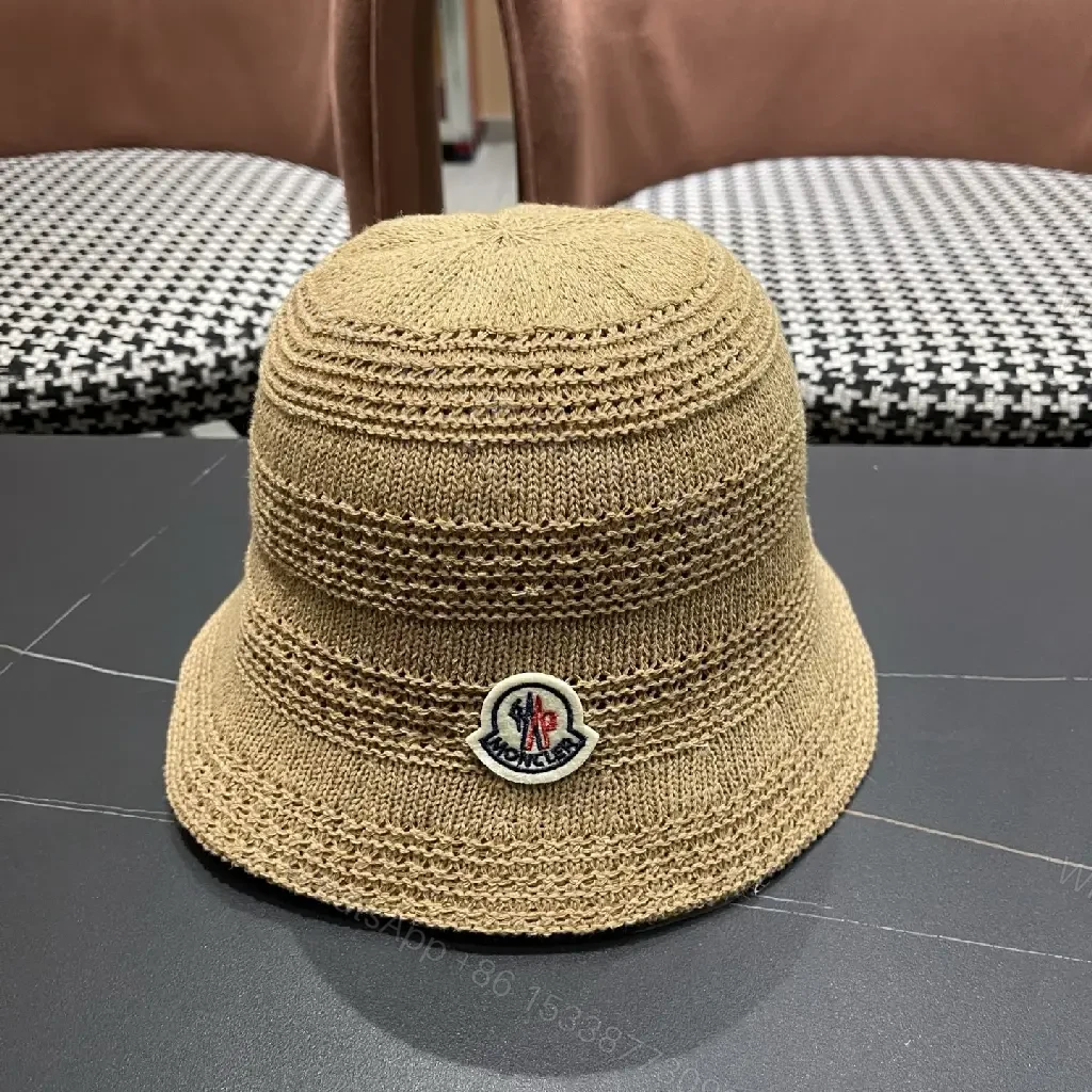 View 10 of Lightweight Straw Bucket Hat with Iconic Emblem