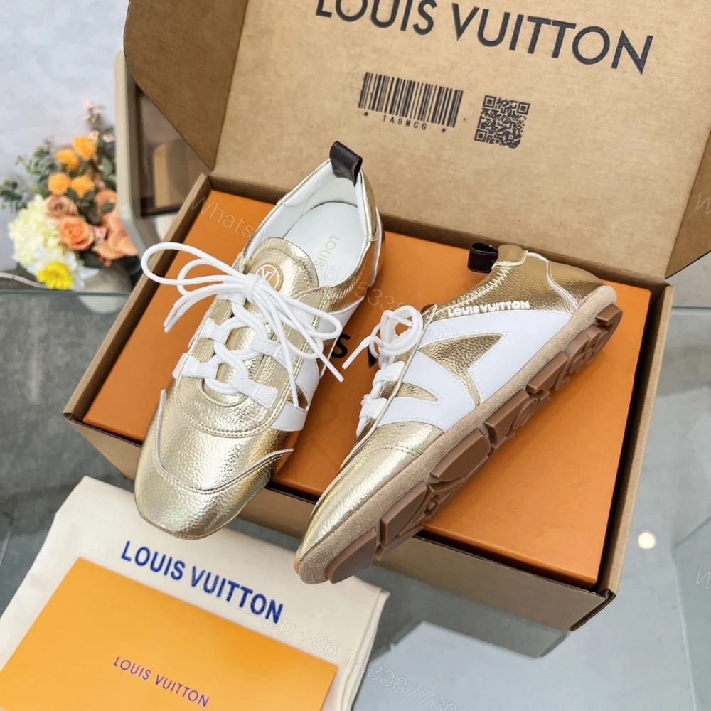 View 4 of Louis Vuitton LV Sneakerina Gold 1AICAN