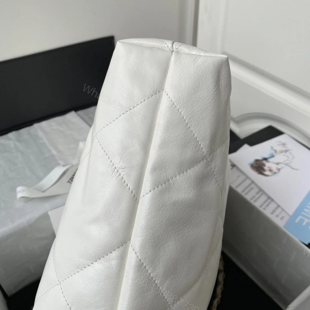View 4 of Chanel 22 Handbag White 42Cm AS3261