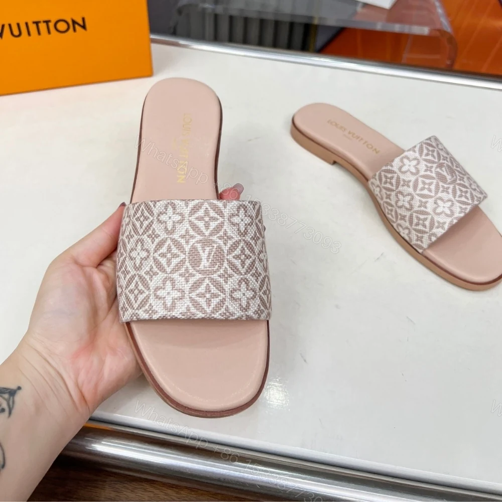 View 5 of LOUIS VUITTON LILY FLAT MULE BEIGE 1AHM99