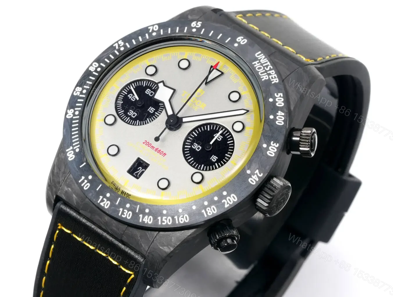 View 4 of Tudor R29 Biwan Series Yellow & Black Carbon Strap Limited Edition 42MM Premium M7937KN-0001