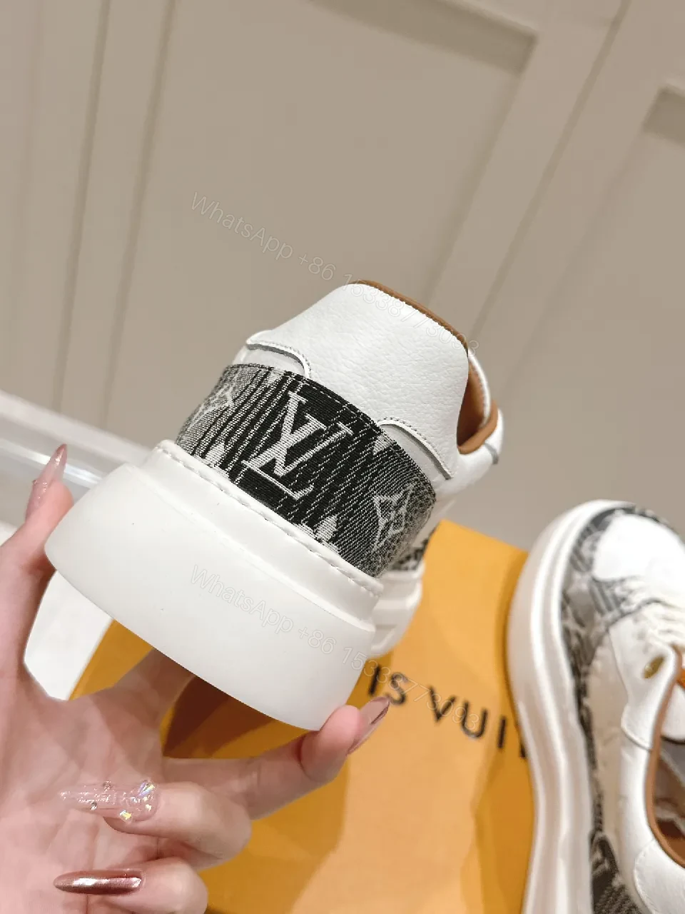 View 7 of Casual Luxe LV-Patterned Sneakers: Modern City Comfort