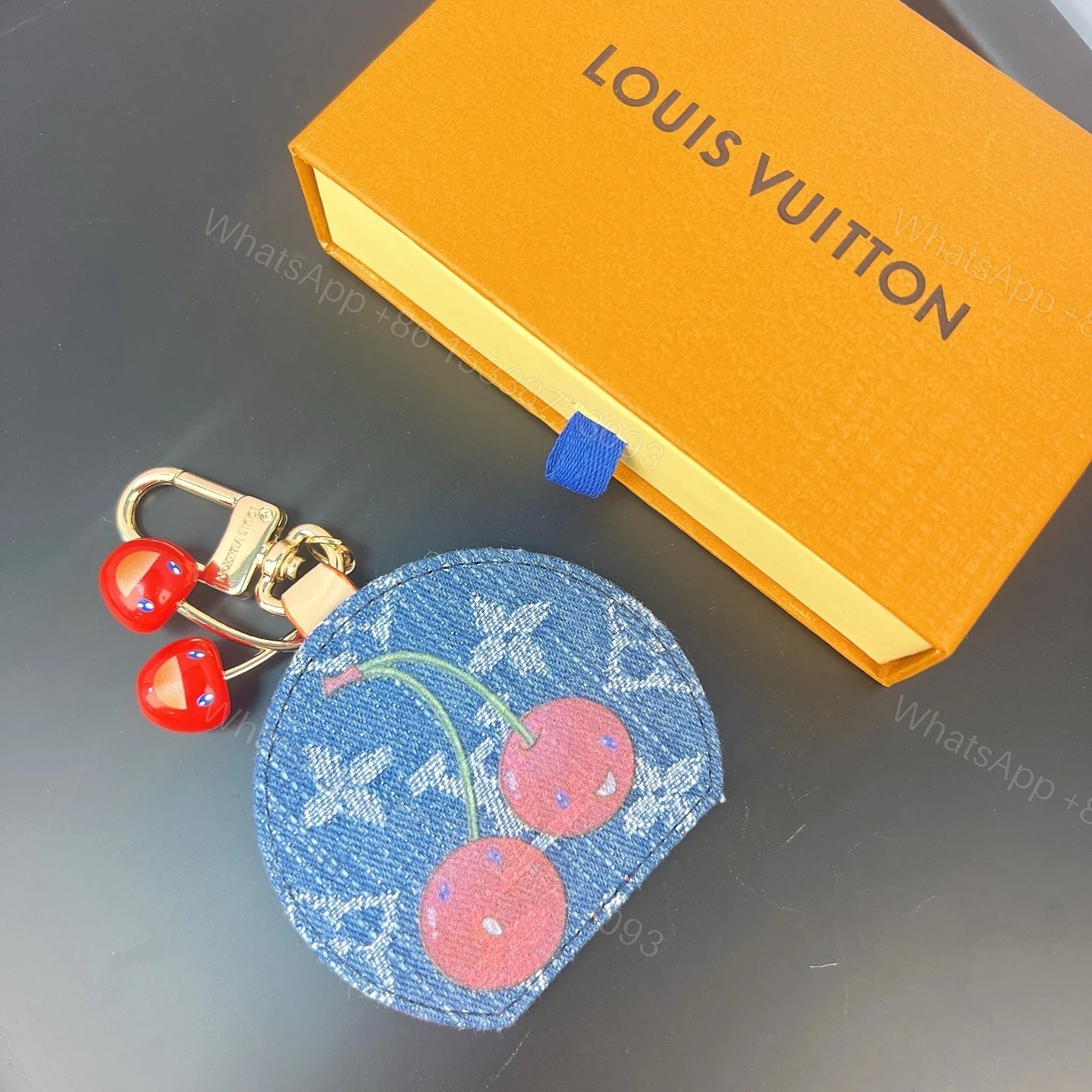 View 4 of Louis Vuitton Cerise And Blooming Flowers Bag Charms