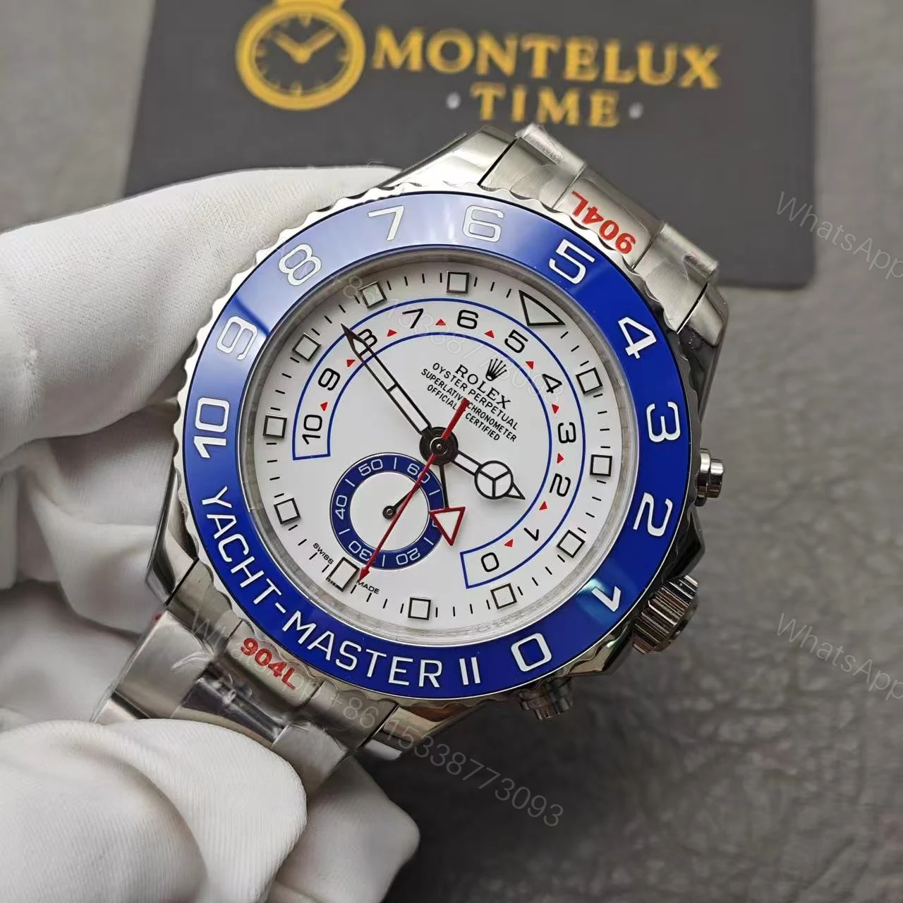 View 5 of Rolex Yachtmaster 2 – Silver Replica Watch