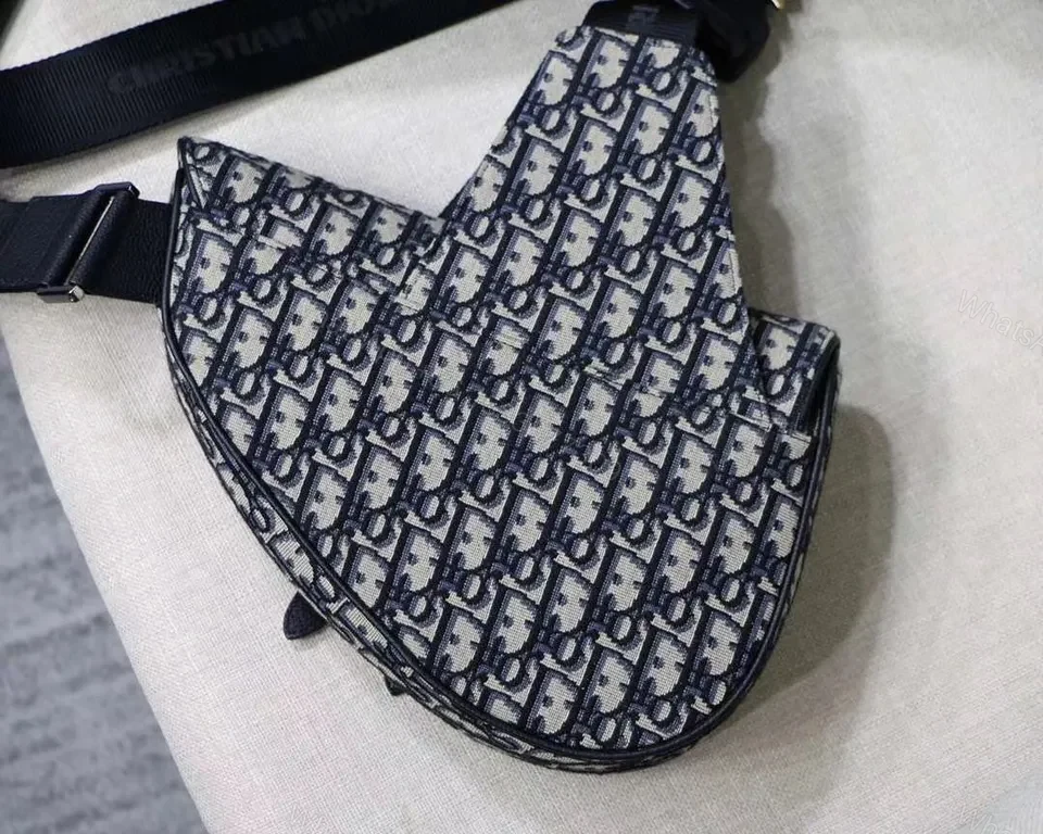 View 8 of Navy Oblique Monogram Belt Bag: Luxe Crossbody Accessory