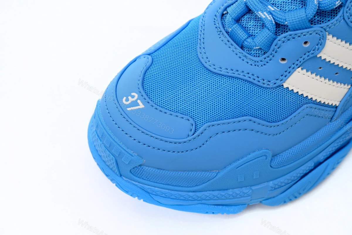 View 6 of adidas x Balenciaga Triple S Blue And White Bars