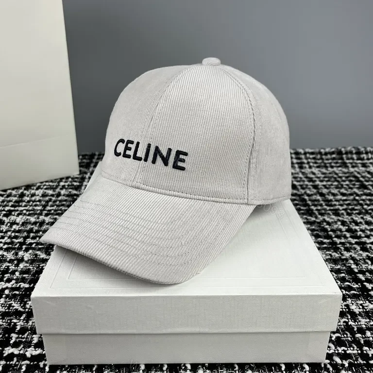 View 8 of Celine Corduroy-Crafted Cap: Minimalist Luxury Headwear