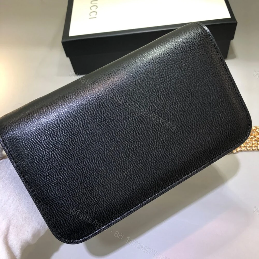 View 6 of Gucci Horsebit 1955 Wallet With Chain Black 20Cm 621892 0YK0G 1000