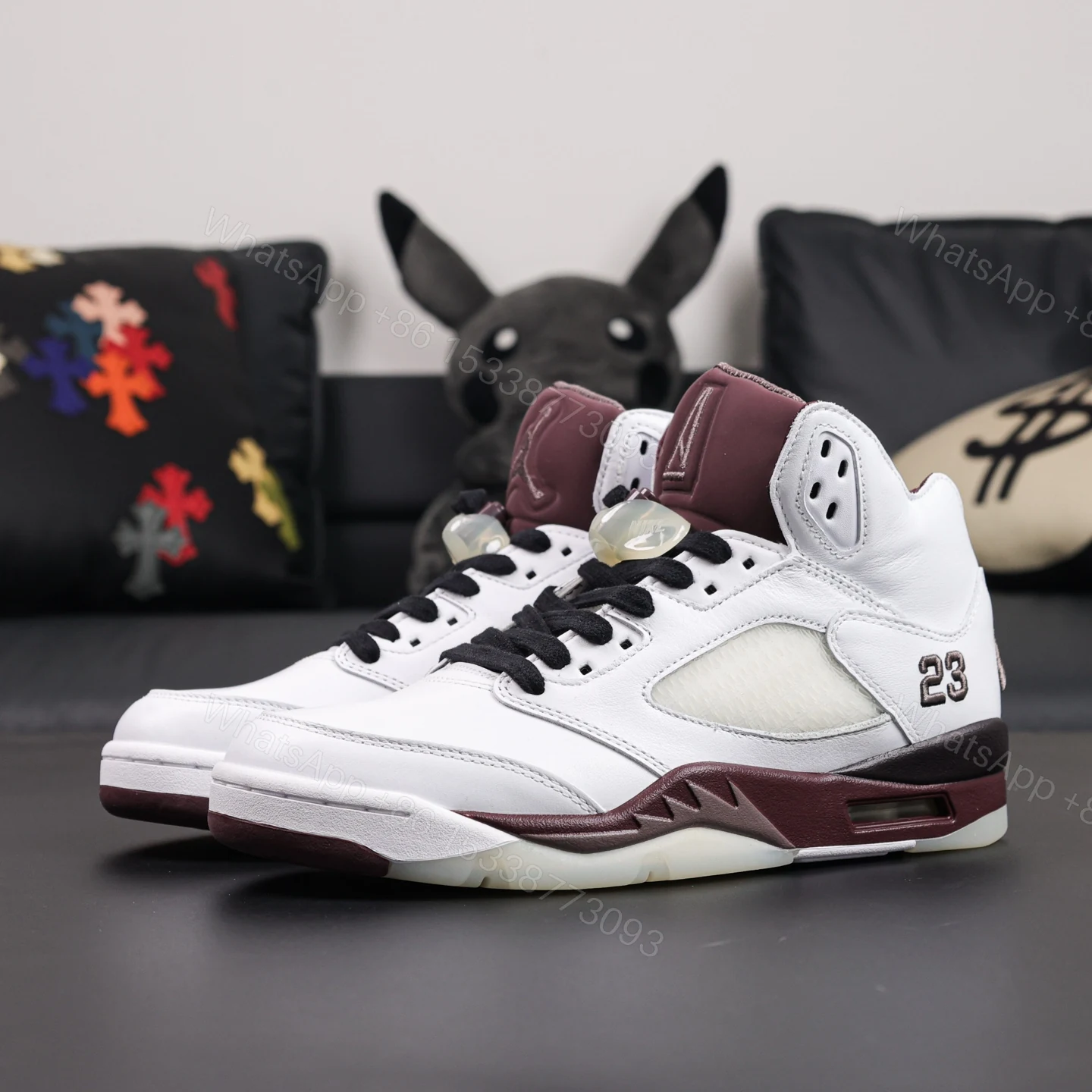 View 8 of A Ma Maniere x Jordan 5 Burgundy Crush​