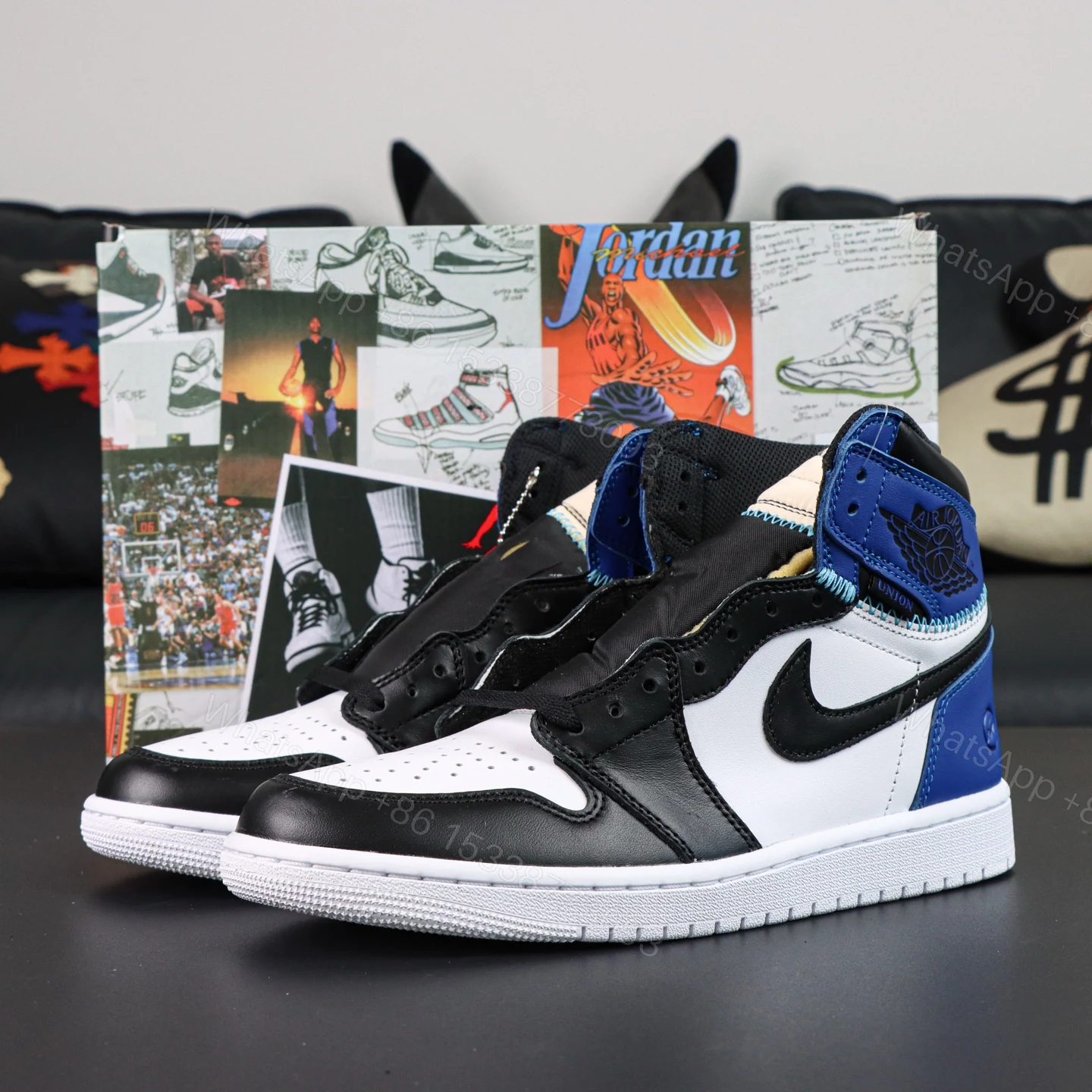 Union LA x Fragment Design x Jordan 1 High Reps — view 1