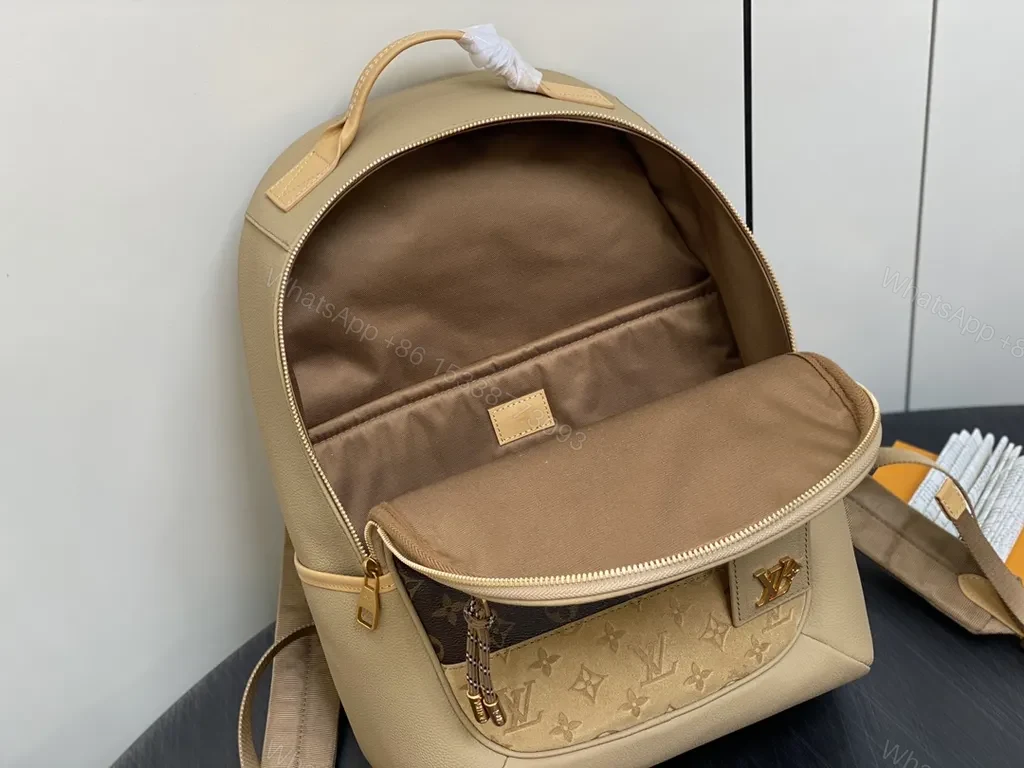 View 3 of Premium Monogram Backpack: LV Canvas Leather Edition