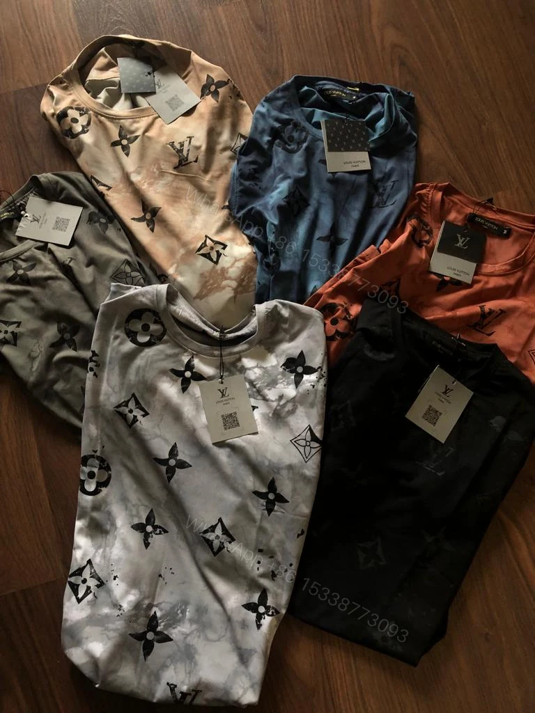 LOUIS VUITTON COTTON LYCRA FABRIC HALF SLEEVE T-SHIRT — view 1