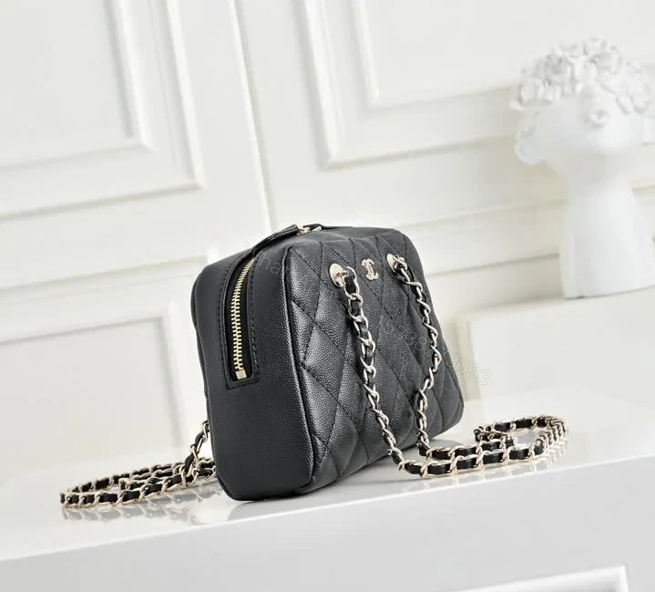 View 7 of Chanel Replica Mini Bowling Bag Clutch with Chain TB298