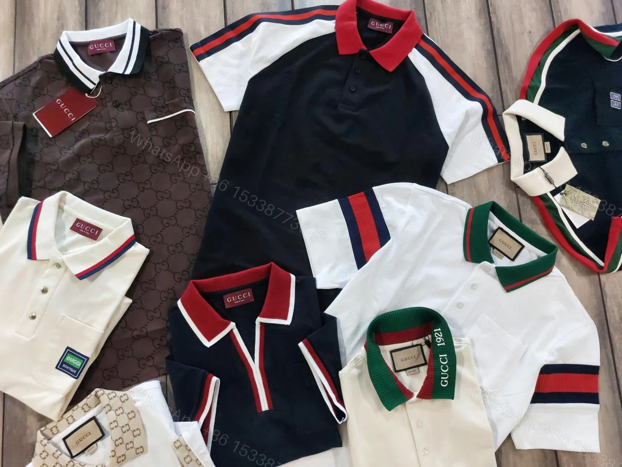 View 14 of Gucci Half Sleeve Polo Tees First Copy | Imported AAA+ Exclusive Replica