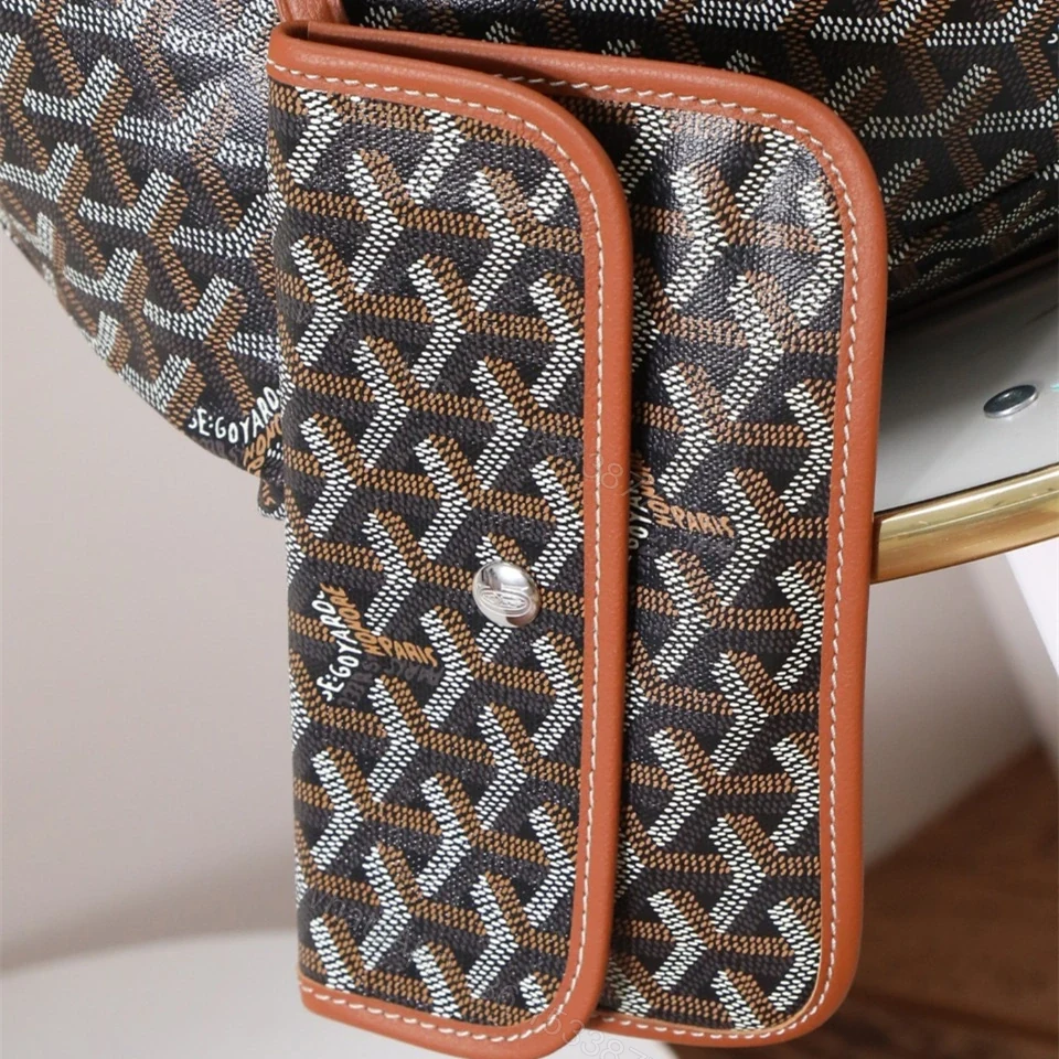 View 10 of 高仿Goyard*STLOUIP1滿印Tote手提袋棕色免檢版小號