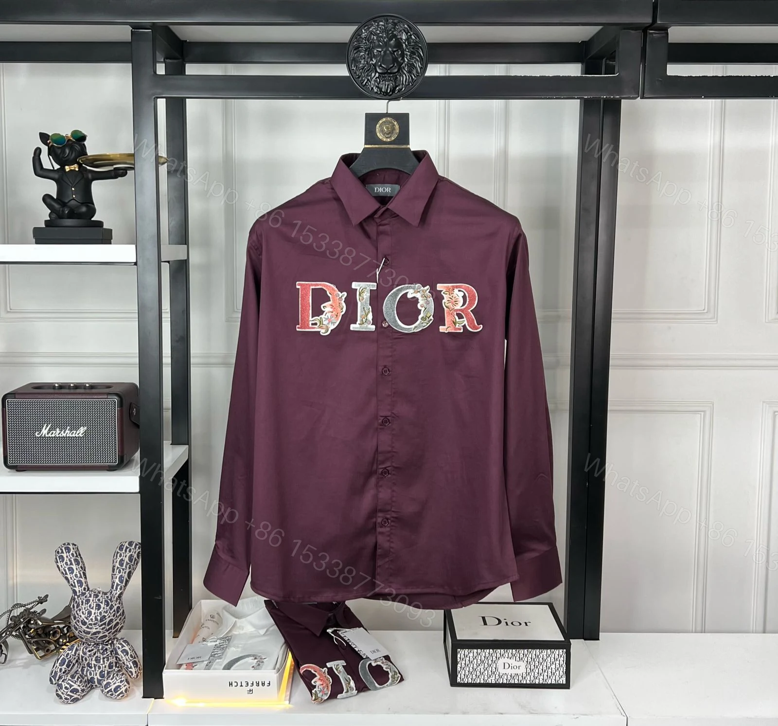 View 8 of FIRST COPY CHRISTIAN DIOR IMPORTED LYCRA FABRIC FULL SLEEVE SHIRT