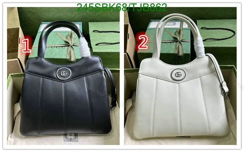 View 2 of Gucci Black Small Tote Bag crafted from Cowhide 745918
