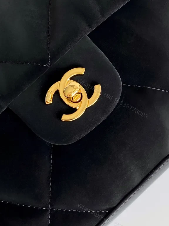 View 7 of Chic Quilted Satchel with Gold Logoâ€”Everyday Luxury Bag