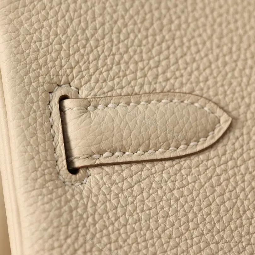 View 12 of 高仿Hermes*Birkin30奶昔白銀扣免檢版