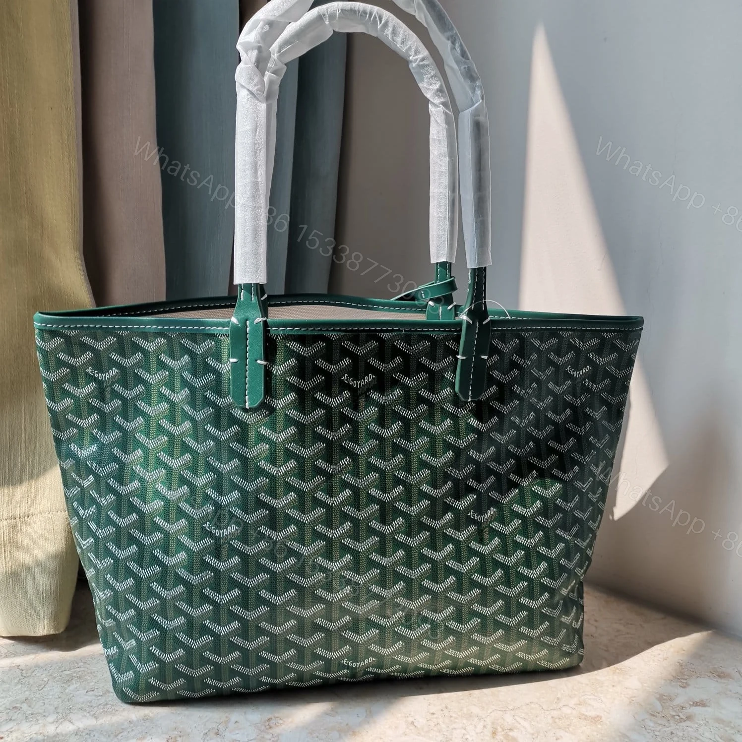 View 3 of GOYARD ANJOU PM BAG GREEN 45CM ANJOUSPMLCG09TY09P